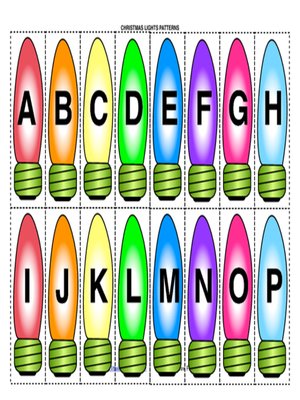 cover image of Little Learning Labs--Christmas Lights Sorting Activity--ABCs